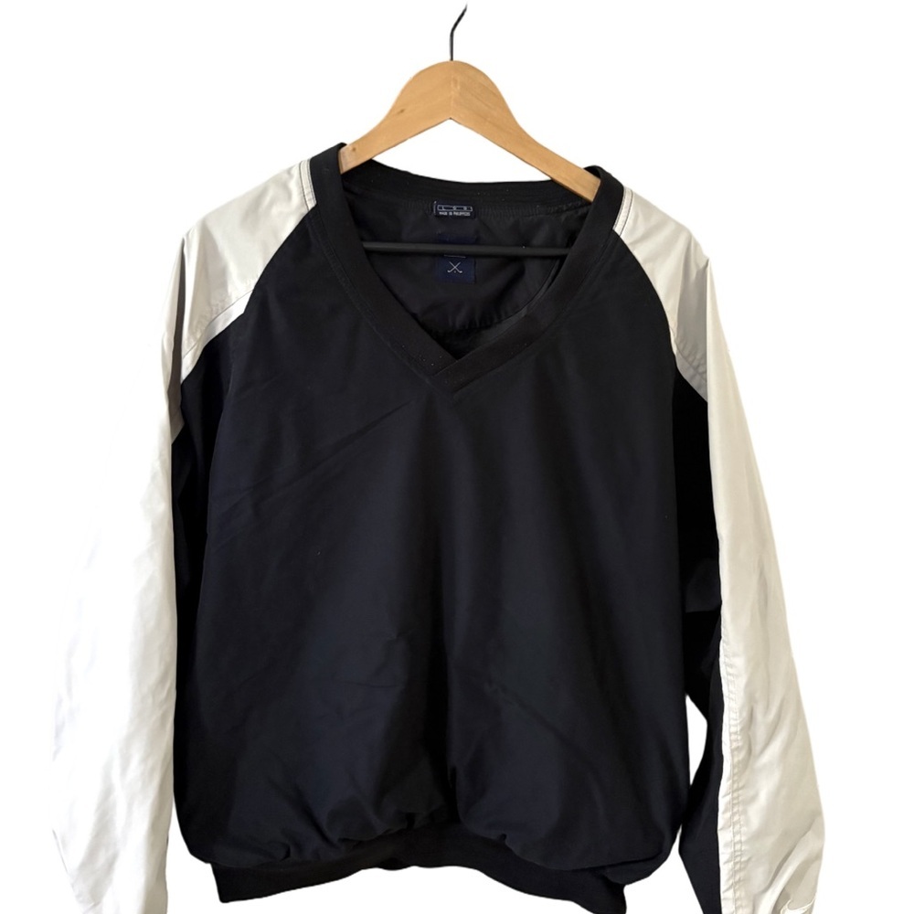 Nike Golf Black & White Windbreaker Pullover – Men’s Large